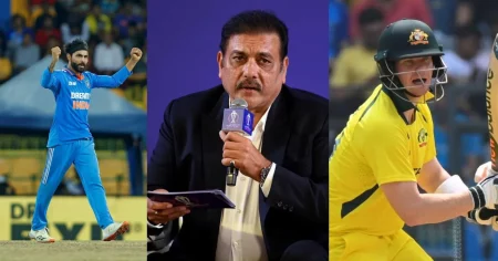 [World Cup 2023] Ravi Shastri Breaks Silence On Steve Smith Being Ravindra Jadeja's Bunny