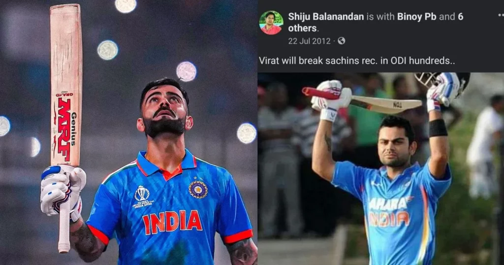 13 Years Ago A Fan Predicted That Virat Kohli Will Scored 50 ODI Hundreds