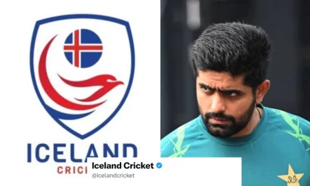 "His Average..": Iceland Cricket Hilariously Trolled Babar Azam On Twitter