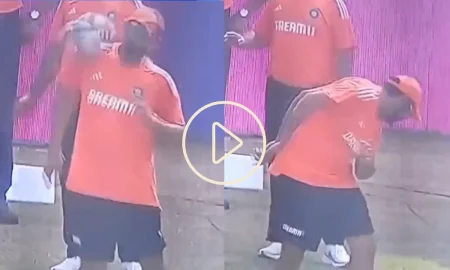 Funny Video: Rohit Sharma Gets Hit By A Football On Shoulder Before IND vs NZ