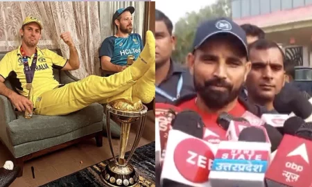Mohammed Shami Reacts To Mitchell Marsh Putting His Feet On World Cup Trophy