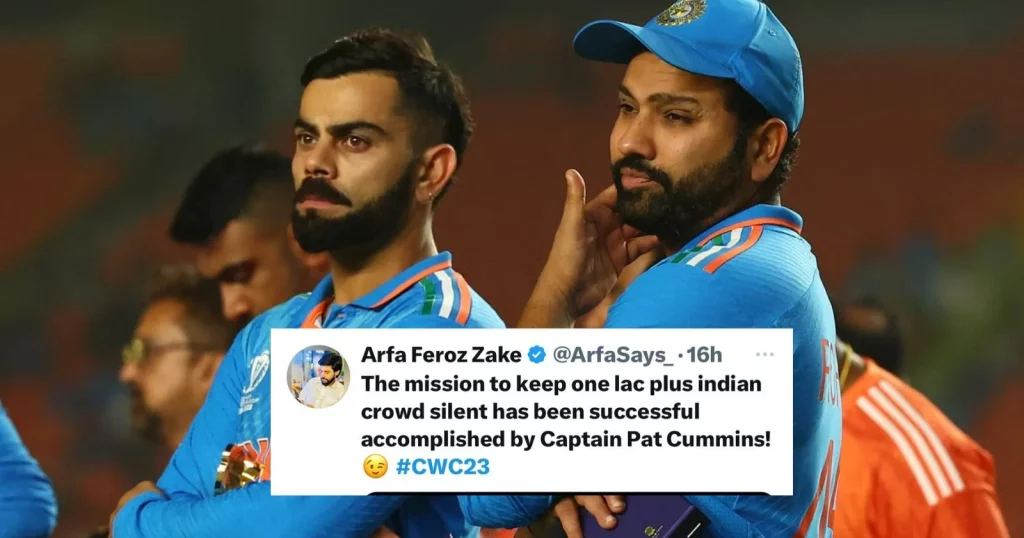 Pakistan Fans Troll India After Heartbreaking World Cup 2023 Final Loss