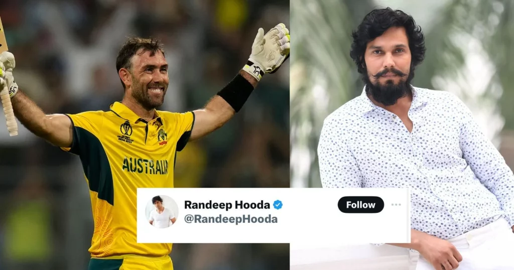 Randeep Hooda Got Bowled Over By Glenn Maxwell’s Freaking Genius