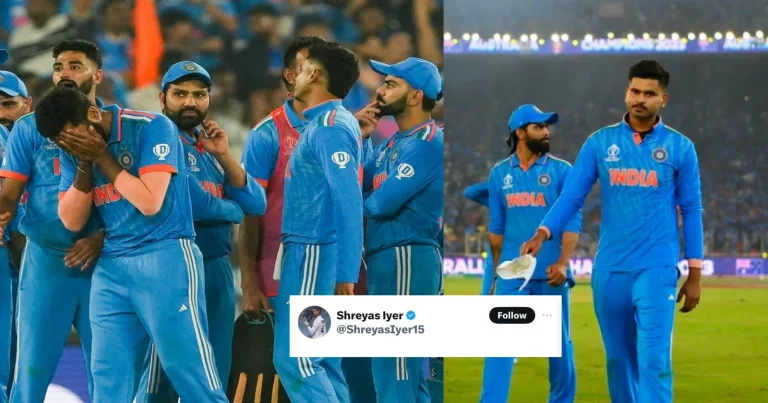 Shreyas Iyer Comes Out With An Emotional Message After India's Heartbreaking Defeat In World Cup Final