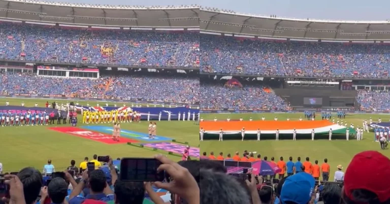 [Video] 1,30,000 Indians Sing The National Anthem In The World Cup 2023 Final