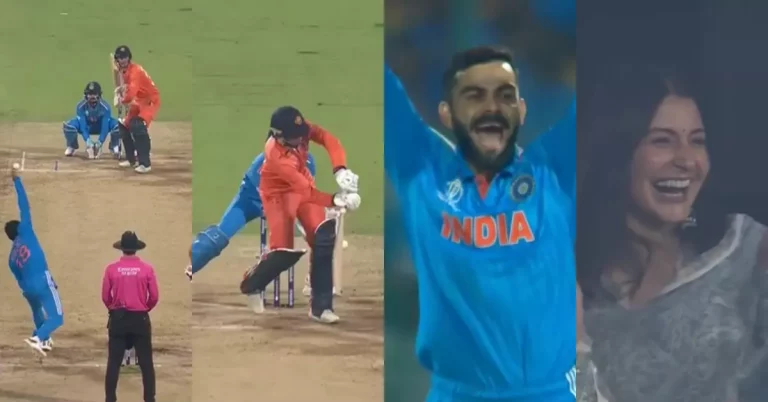 [Watch] Anushka Sharma Celebrating Virat Kohli Picking Up A Wicket