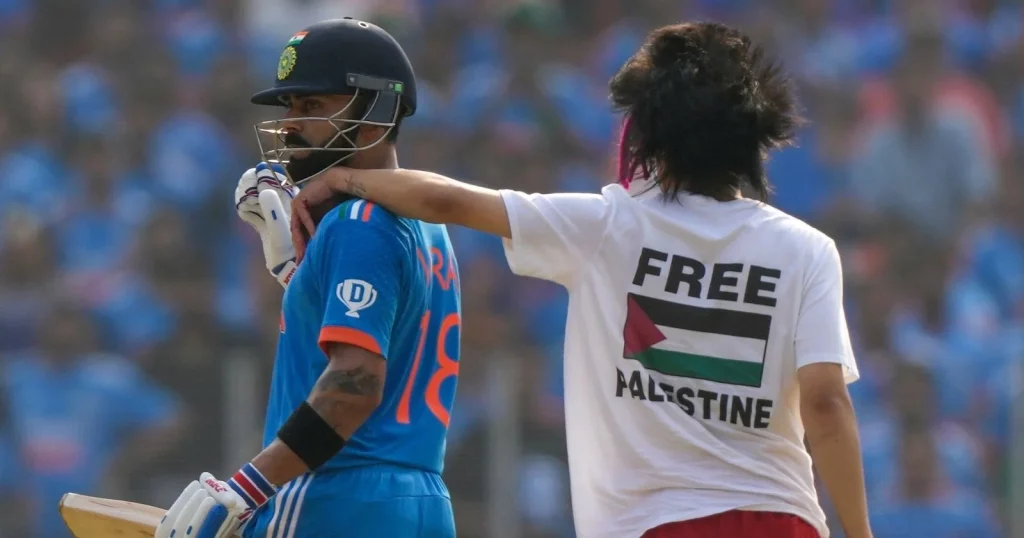 [Watch] Palestine Supporter Invade The Pitch During The World Cup 2023 Final