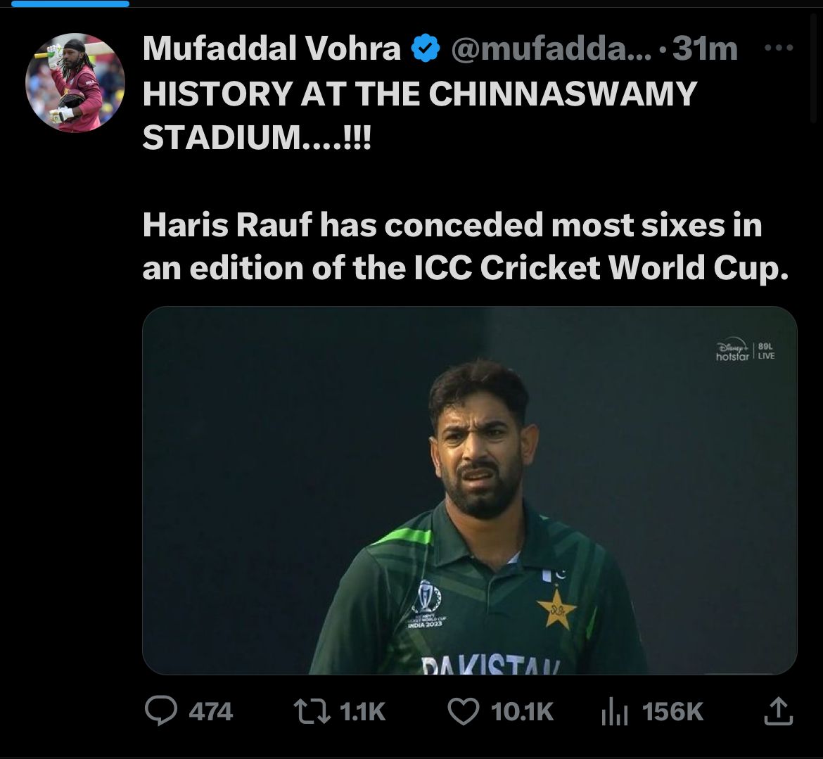 [NZ vs PAK] Memes Galore As Haris Rauf Concedes Most Sixes In A World Cup Edition