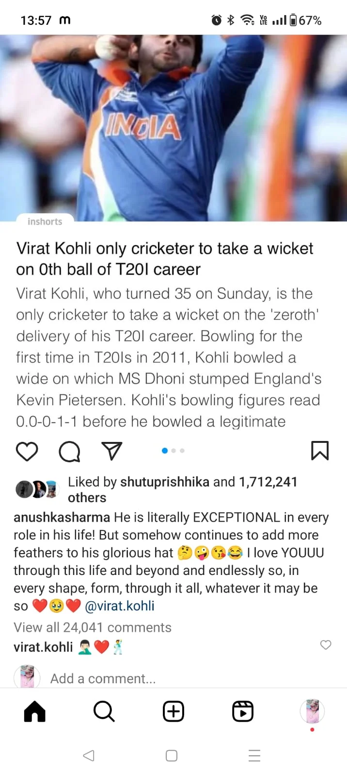 Anushka Sharma Posts A Hilarious Record Of Virat Kohli To Wish Him On His Birthday