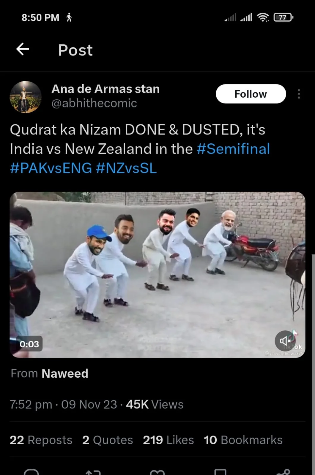 WC 2023: India vs New Zealand Memes After NZ Seal Semi-Final Spot