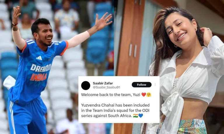 Yuzvendra Chahal Shared An Emotional Tweet After Getting Recalled In India's Squad