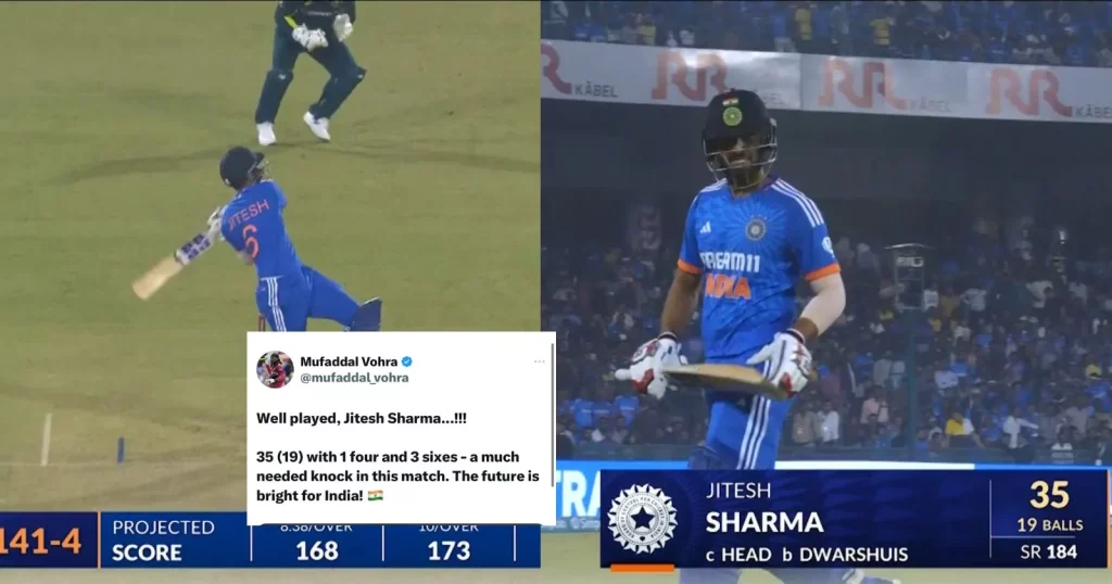 Fans Are Excited After Jitesh Sharma's Explosive Knock In Raipur