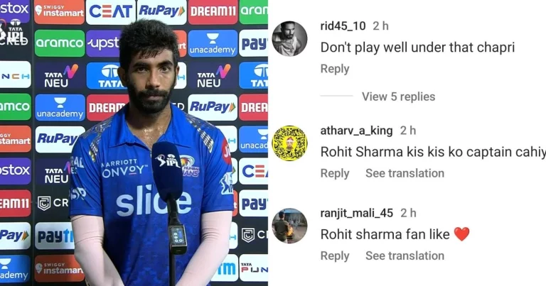 Fans Are Requesting Jasprit Bumrah To Leave Mumbai Indians In The Comments Section