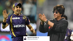 "Isn’t It Obvious?" - Gautam Gambhir Gives An Amazing Reaction To Reunion With Shah Rukh Khan At KKR