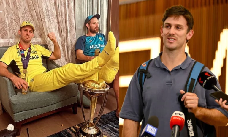 Mitchell Marsh Finally Breaks Silence On His Viral Picture With The World Cup Trophy