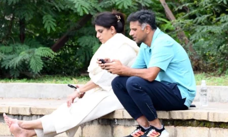 Rahul Dravid Spotted In Mysore To See Son Samit Play In Cooch Behar Trophy