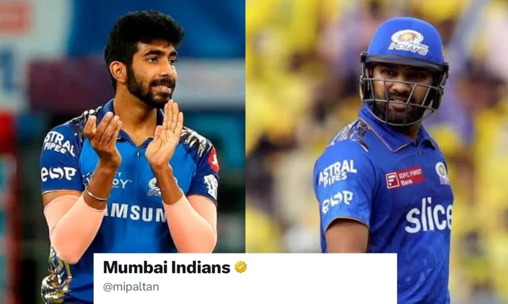 MI Post A Cryptic Tweet After Jasprit Bumrah Follows The Franchise On Insta