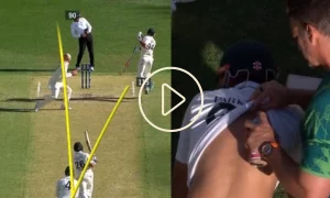 Video: Imam-Ul-Haq Hits A Straight Drive Into Non-Striker Shan Masood's Back; Check His Reaction