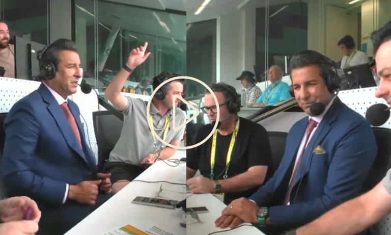 Watch: Wasim Akram Gives A Fake Smile As Babar Azam Got Out In Perth Test