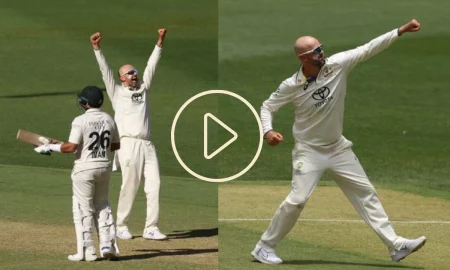 Watch: The Moment Nathan Lyon Took His 500th Test Wicket; Gets A Standing Ovation In Perth