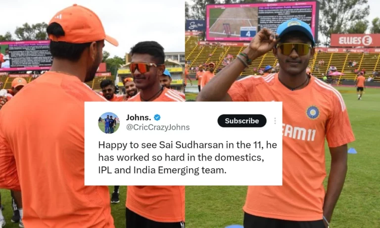 Fans React After Sai Sudharsan Receives His Debut Cap From KL Rahul
