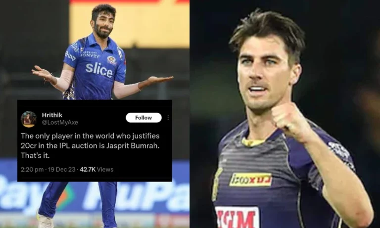 "At Least 30 Crore": Fans Talk About Jasprit Bumrah After Starc, Cummins Earn Over 20 Cr