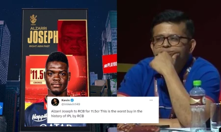 Disappointed RCB Fan Says Alzarri Joseph Is The "Worst Buy" In IPL History