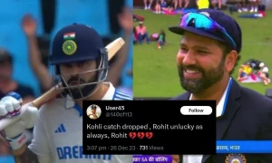 IND vs SA: "Lucky" Virat Kohli Got Trolled By Fans Of Rohit Sharma After A Catch Drop