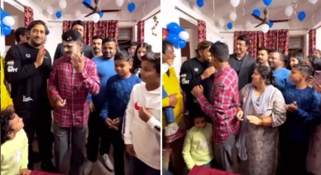 VIDEO - MS Dhoni Attends A Fan's Birthday Celebration