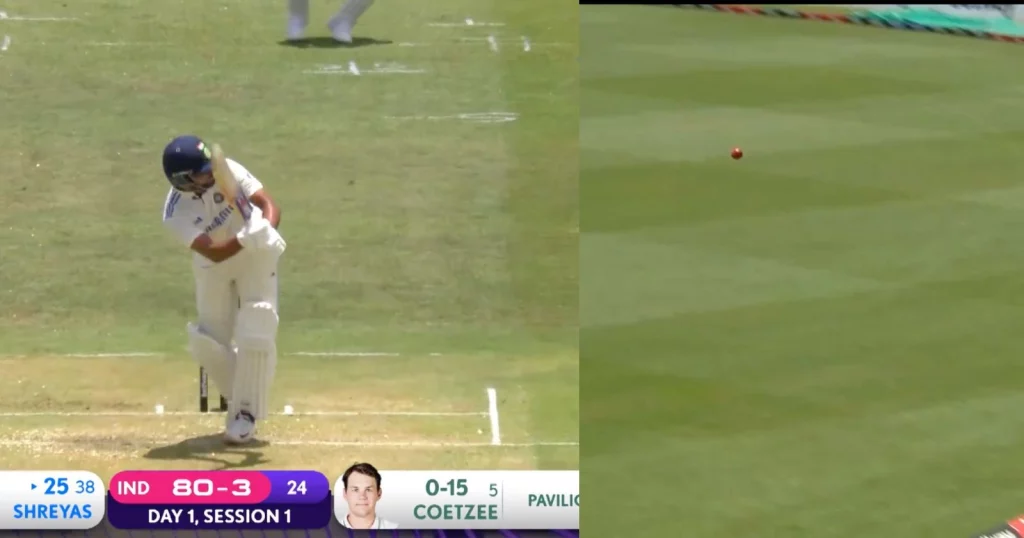 [Video] Shreyas Iyer Smashed Coetzee For A Spectacular Six With Sheer Timing