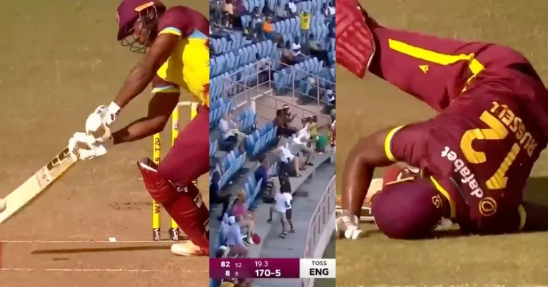 [WATCH] Andre Russell Smacks An Unbelievable Six Off Tymal Mills
