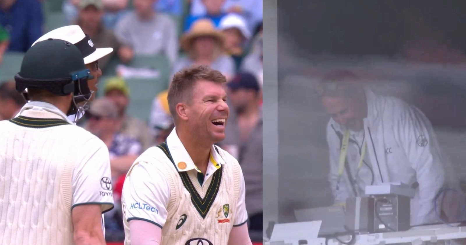 [Watch] David Warner Could Not Contain His Laughter As Play Was Stopped Due To Umpire Trapped In Lift