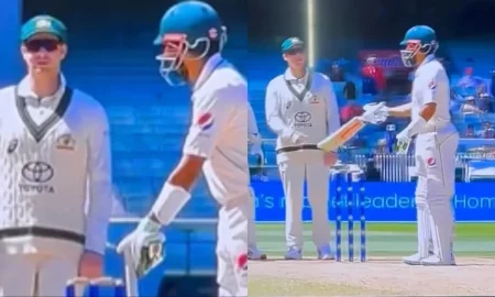 Watch: Babar Azam Angrily Showed His Bat To Steve Smith After Being Sledged; Smith Quickly Apologised