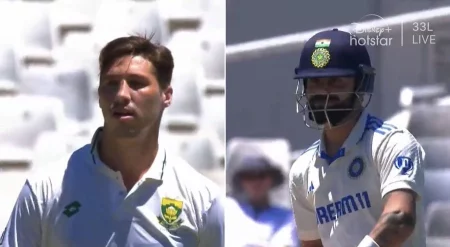 WATCH - Virat Kohli And Nandre Burger Engage In Heated Exchange During Test Match