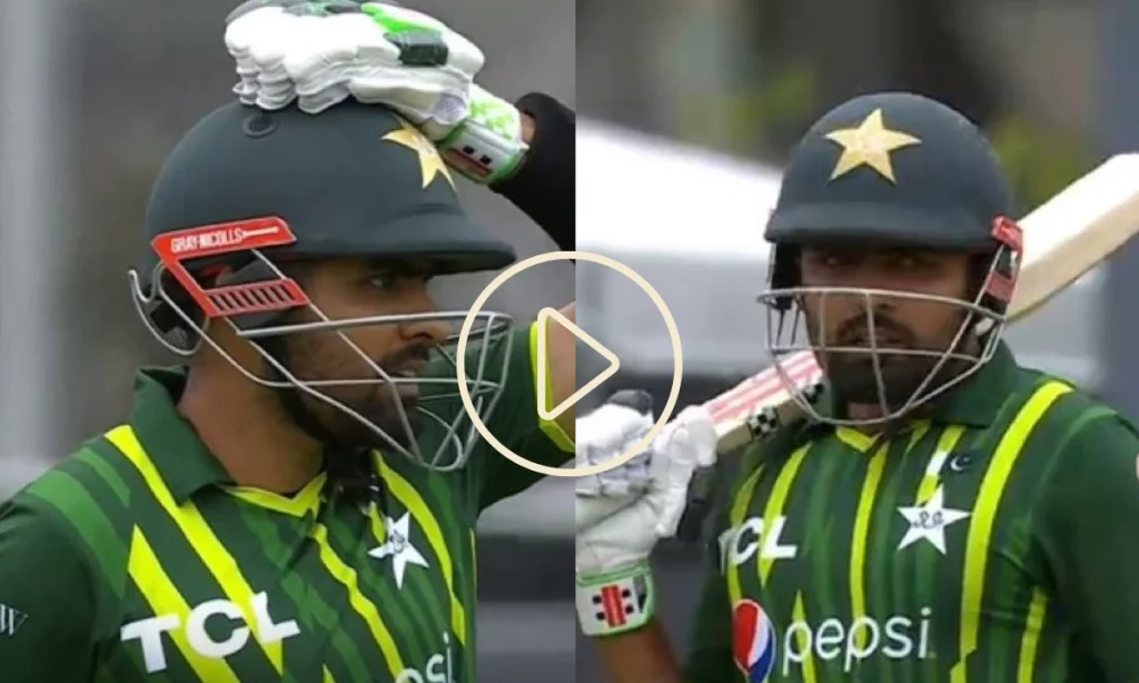[Watch] Babar Azam Gives A Worried Reaction After Hitting A Fan With His Six In 3rd NZ vs PAK T20I