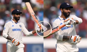 IND vs ENG: Ravindra Jadeja Celebrates Half-Century With Trademark Sword Celebration; Watch