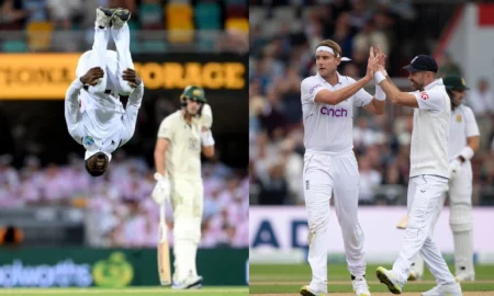 James Anderson Gives A Hilarious Reply When Stuart Broad Asks Him To Do Kevin Sinclair’s Cartwheel Celebration