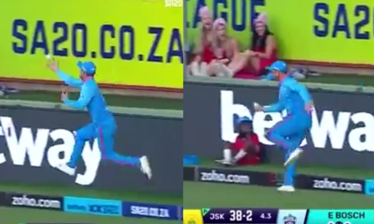 Watch: Colin Ingram Defies Gravity To Take A Spectacular Catch In SA20