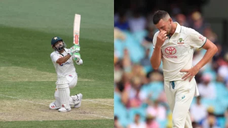 Watch: Mohammad Rizwan Smashed A Pull-Cum-Slog For Six; Hazlewood Was Stunned With The Shot