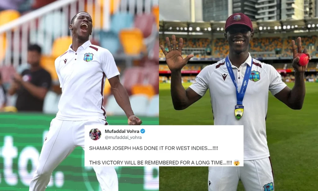 AUS vs WI: Fans Hail Shamar Joseph For His Heroics At The Gabba