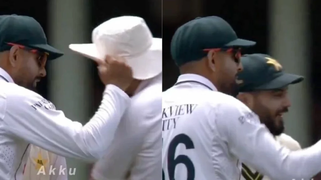 Watch: Babar Azam Slaps Salman Agha At The SCG