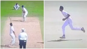 Watch: Rahul Dravid's Son Samit Dravid Bowl In The U19 Cooch Behar Trophy Final