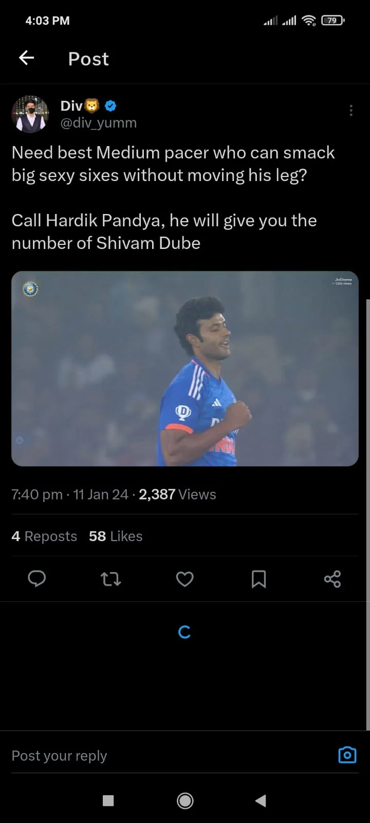 Shivam Dube
