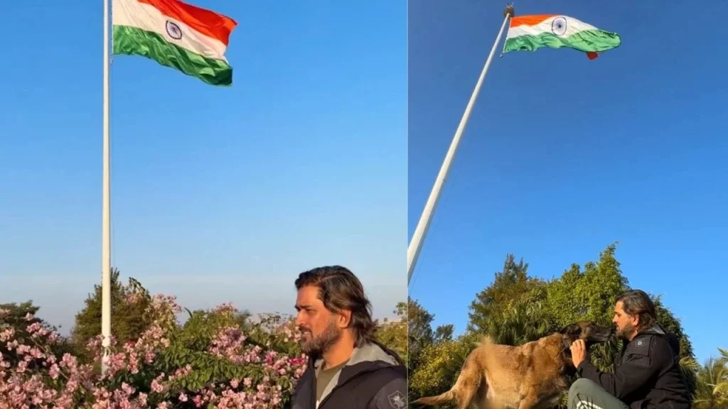 Watch: MS Dhoni Celebrates Republic Day By Unfurling Tri Color