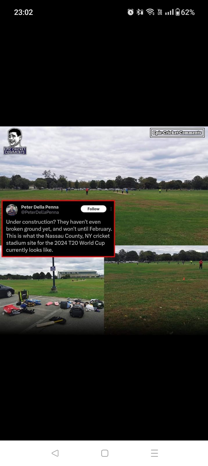 Present Condition Of The New York Cricket Stadium Which Will Host The IND vs PAK Game