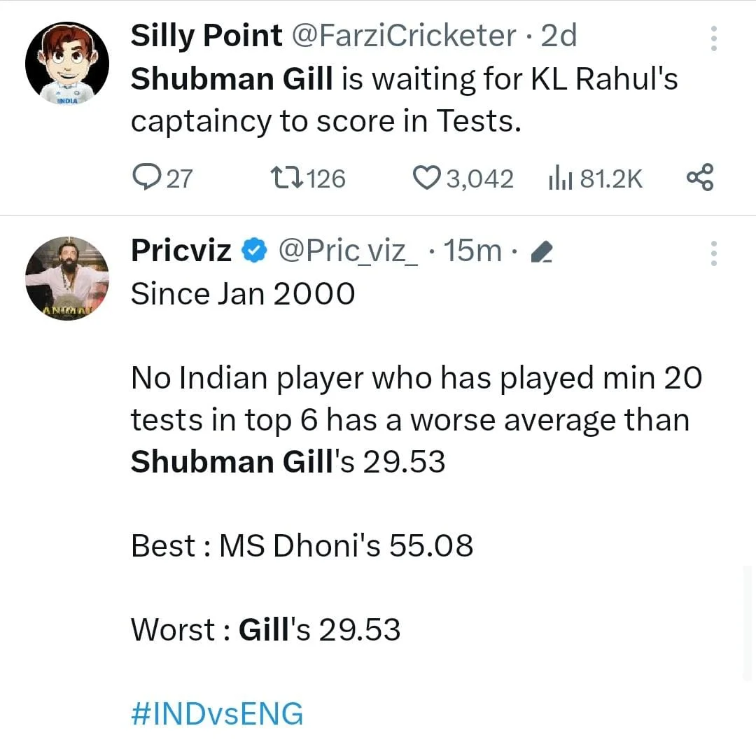 IND vs ENG: Fans Are Trolling Shubman Gill After He Was Dismissed For 2-Ball Duck 