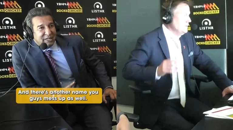 Watch: Wasim Akram Gives Pronunciation Class To The Australian Commentators Regarding Fakhar Zaman