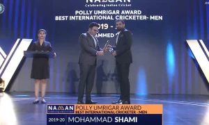 Breaking: Mohammed Shami Bags Men's Cricketer Of The Year Award At BCCI Awards