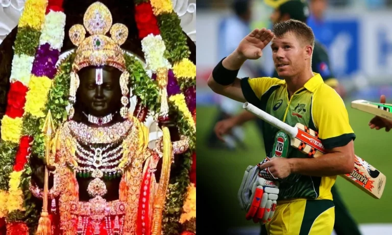 David Warner's Instagram Post For Lord Ram After Consecration Ceremony  Goes Viral