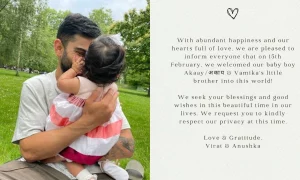 Virat Kohli & Anushka Sharma Blessed With A Baby Boy 'Akaay'